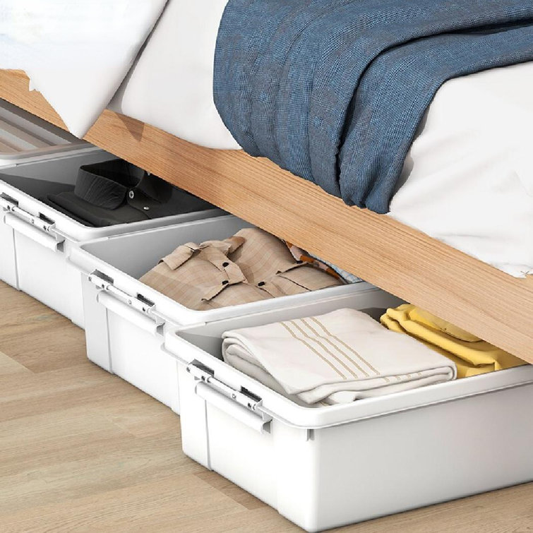 Umber Rea Plastic Underbed Storage Wayfair Canada
